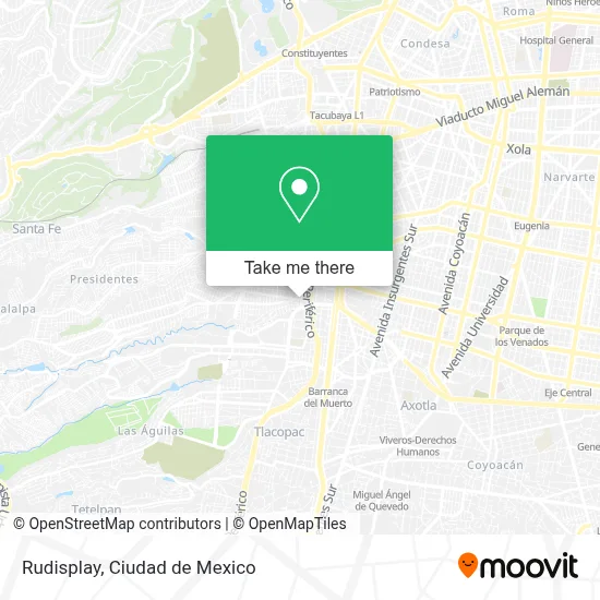 Rudisplay map