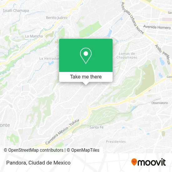 Pandora map