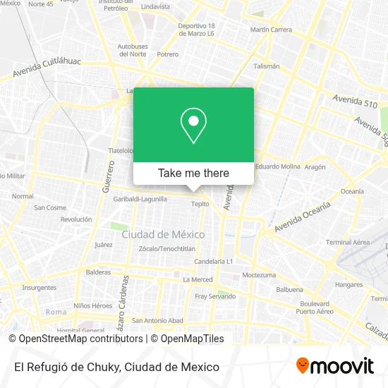 El Refugió de Chuky map