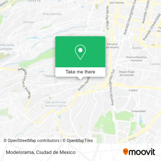 Modelorama map