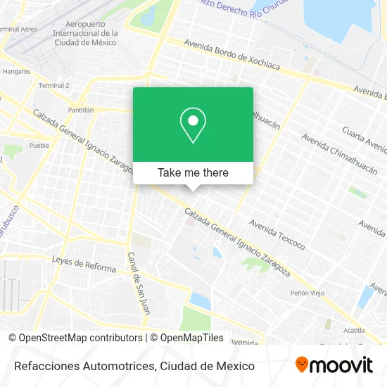 Refacciones Automotrices map