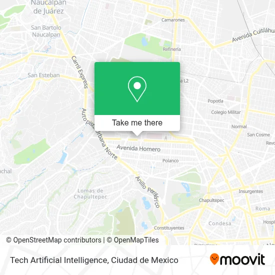 Tech Artificial Intelligence map