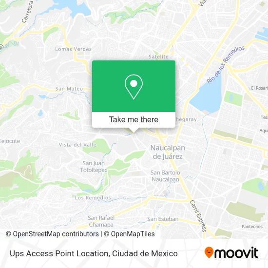Ups Access Point Location map