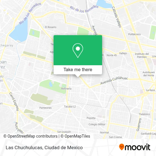 Las Chuchulucas map