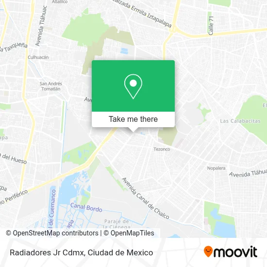 Radiadores Jr Cdmx map
