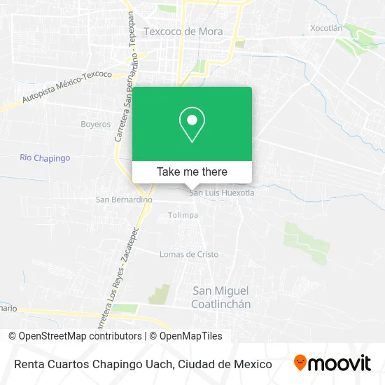 Renta Cuartos Chapingo Uach map