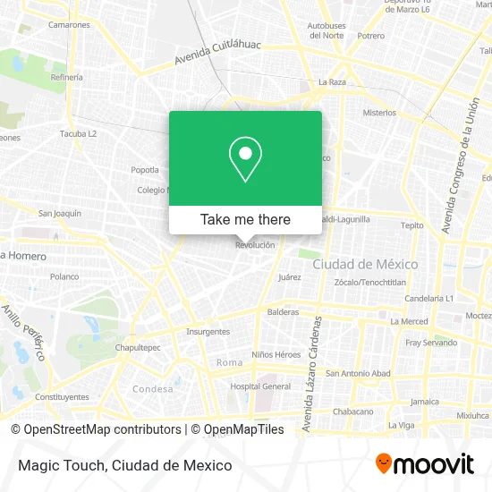 Magic Touch map