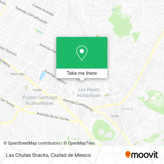 Las Chulas Snacks map