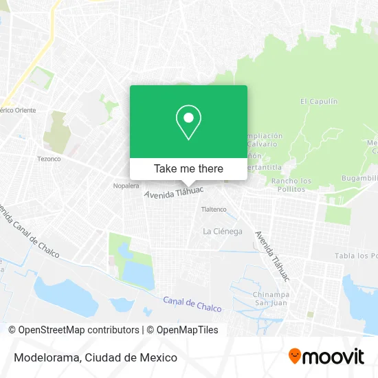 Modelorama map