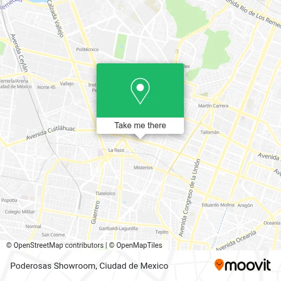 Poderosas Showroom map