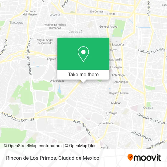 Rincon de Los Primos map