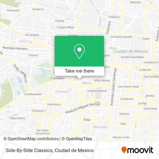 Side-By-Side Classics map
