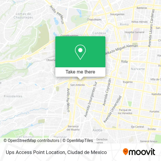 Ups Access Point Location map