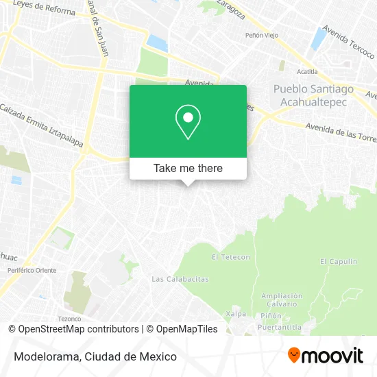Modelorama map