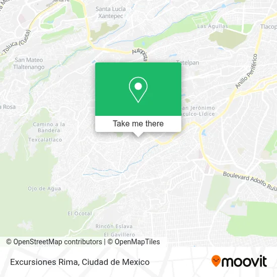Excursiones Rima map