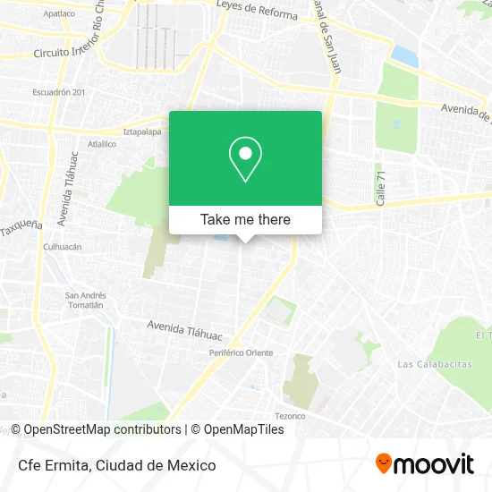 Cfe Ermita map