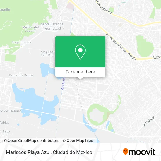 Mariscos Playa Azul map