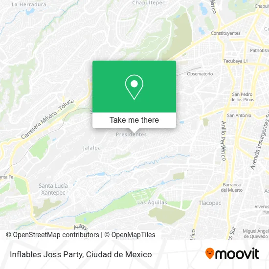 Inflables Joss Party map