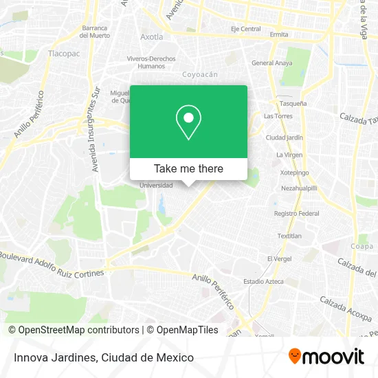 Innova Jardines map