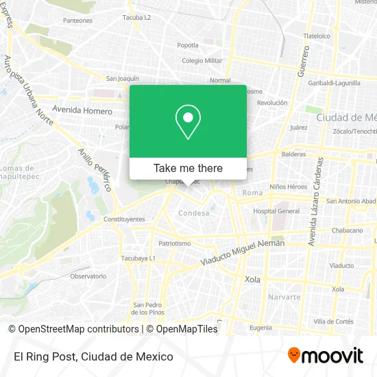 El Ring Post map