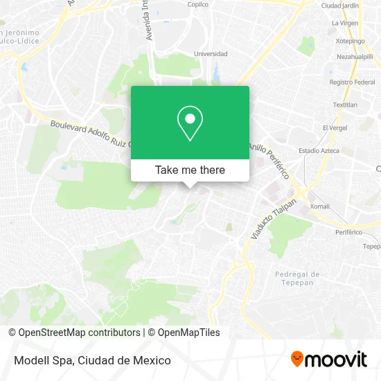 Modell Spa map