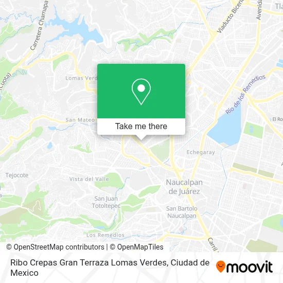 Ribo Crepas Gran Terraza Lomas Verdes map