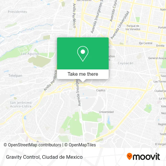 Gravity Control map