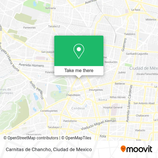 Carnitas de Chancho map