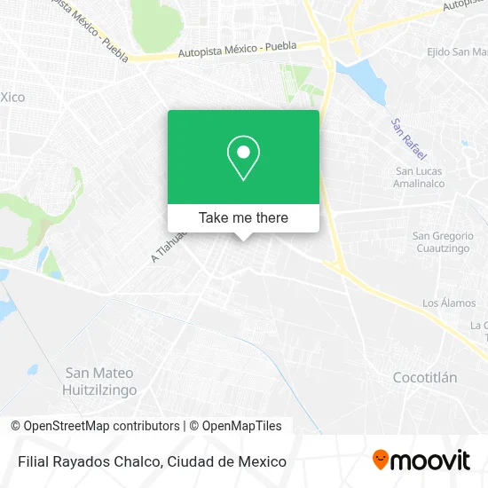 Filial Rayados Chalco map