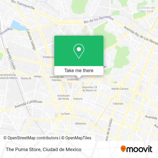 The Puma Store map