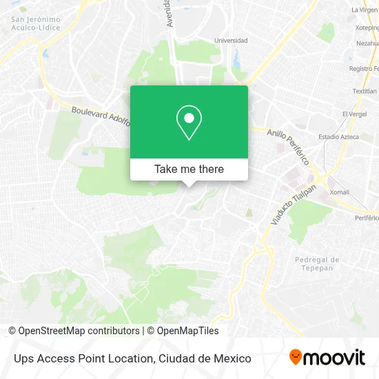 Ups Access Point Location map
