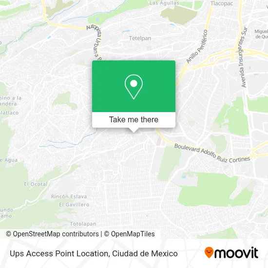 Ups Access Point Location map