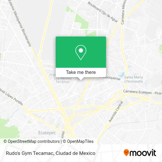Rudo's Gym Tecamac map