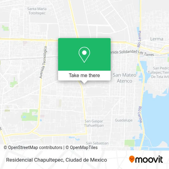 Residencial Chapultepec map