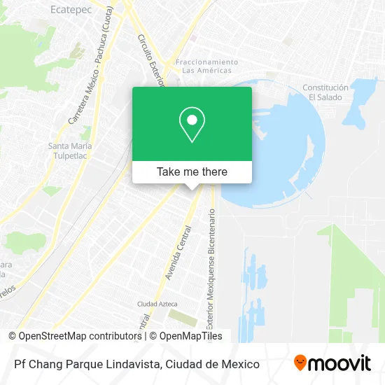 Pf Chang Parque Lindavista map