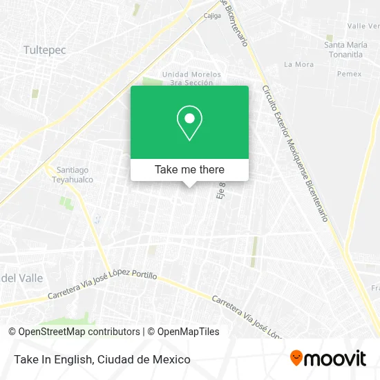 Take In English map