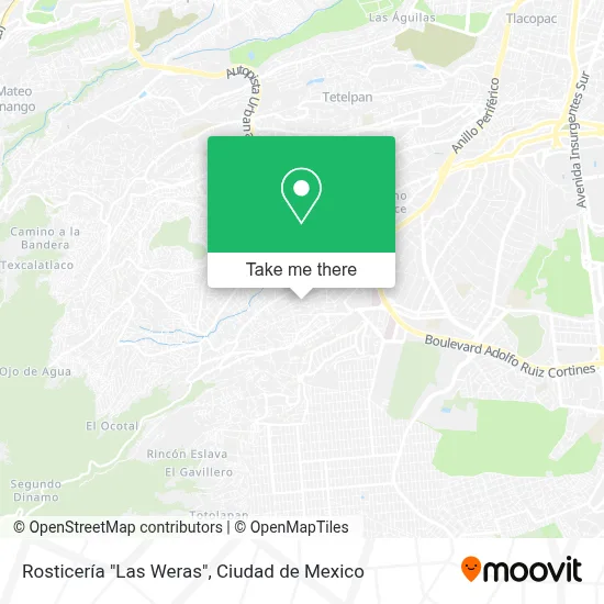 Rosticería "Las Weras" map
