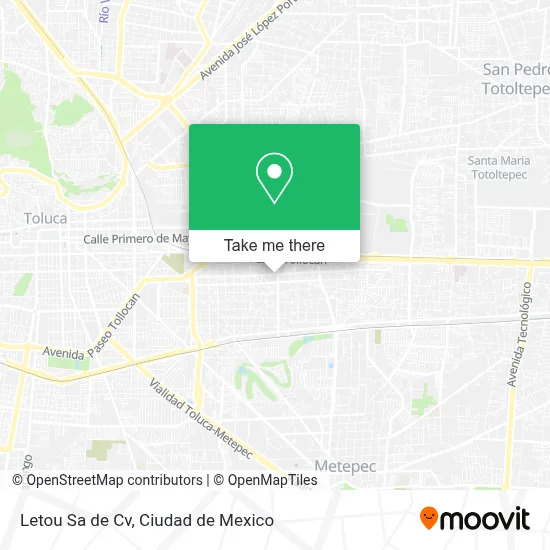 Letou Sa de Cv map