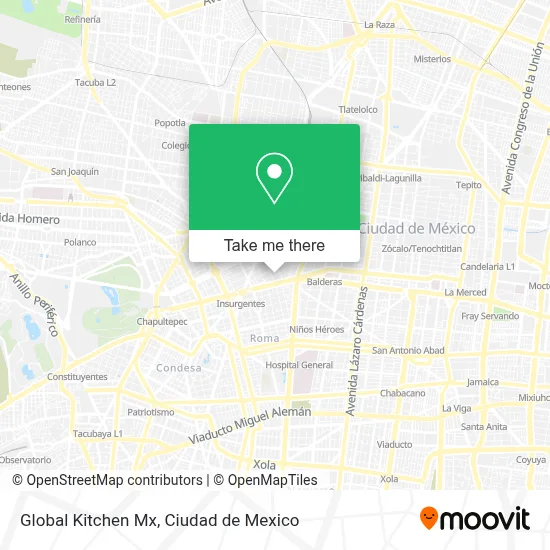 Global Kitchen Mx map