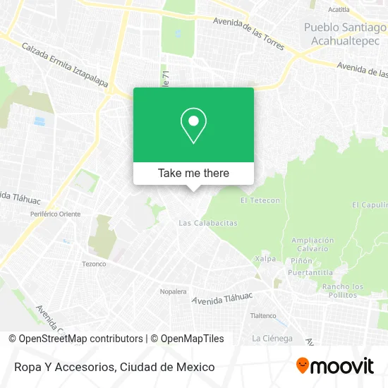 Ropa Y Accesorios map