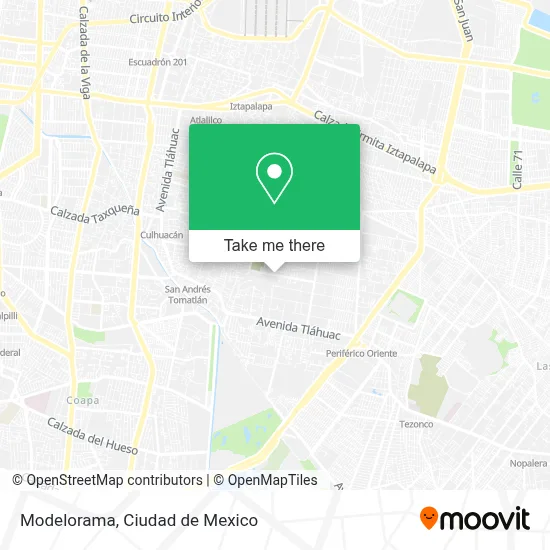 Modelorama map