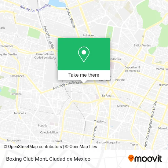 Boxing Club Mont map