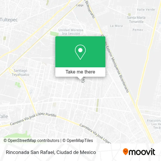 Rinconada San Rafael map