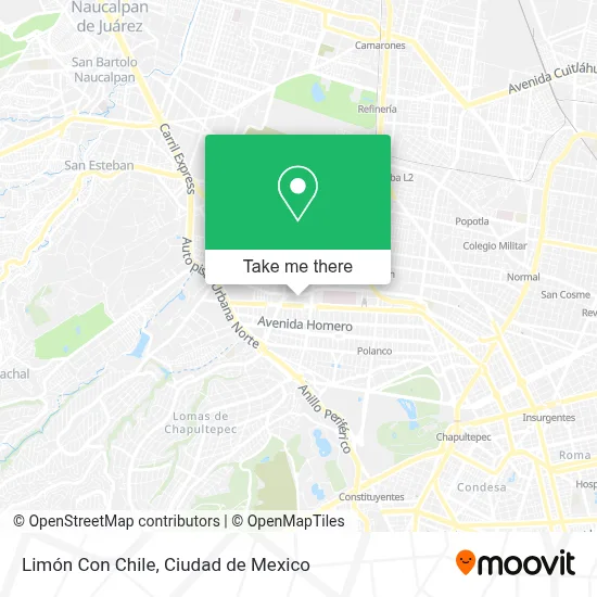 Limón Con Chile map
