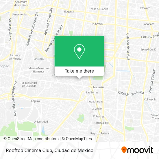 Rooftop Cinema Club map