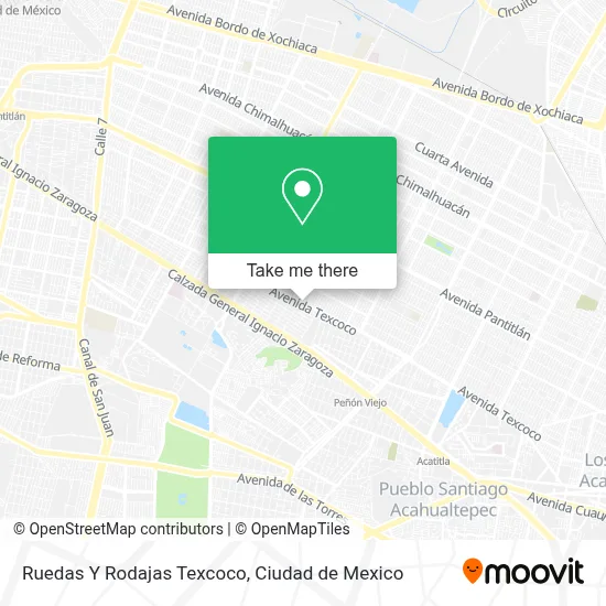 Ruedas Y Rodajas Texcoco map