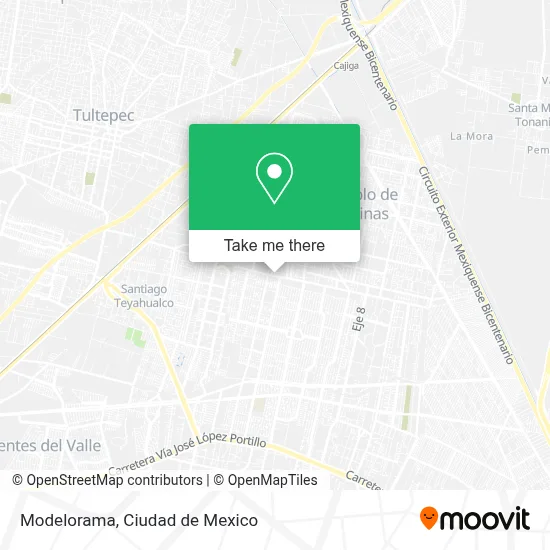 Modelorama map