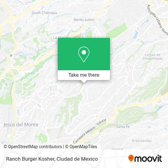 Ranch Burger Kosher map