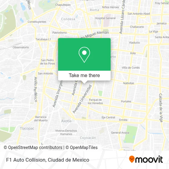 F1 Auto Collision map