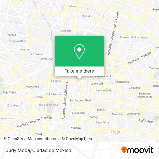 Judy Moda map